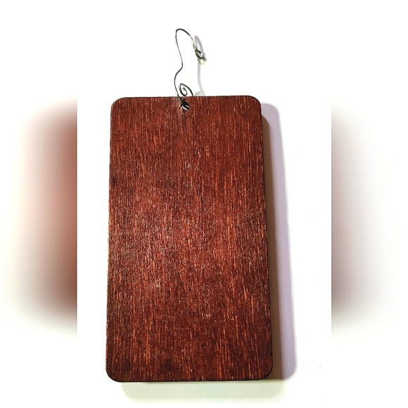 HAPPY HOLIDAYS New (2) Africentric Ornaments! ~Africa, ANKH~ Handcrafted Wood. - Picture 5 of 6